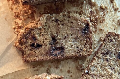 Chocolate Chunk Banana Bread with Streusel Topping