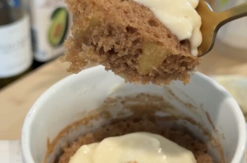 apple cinnamon mug cake no egg